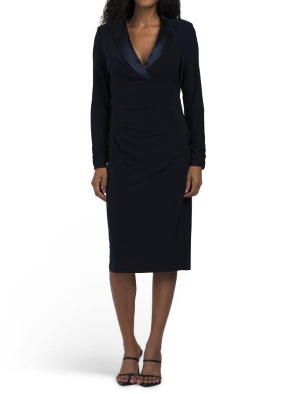 ADRIANNA PAPELL Long Sleeve Cocktail Dress